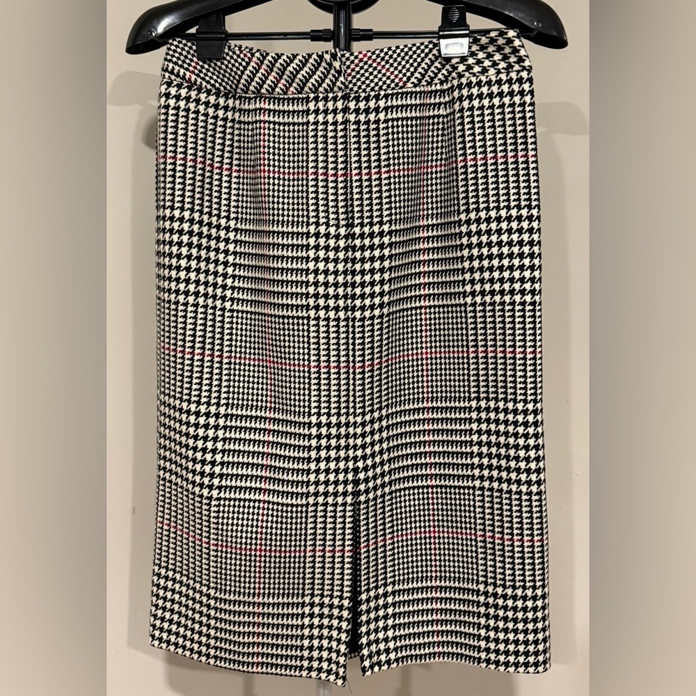 Talbots Vintage Houndstooth 100% Wool Skirt - Picture 2 of 11